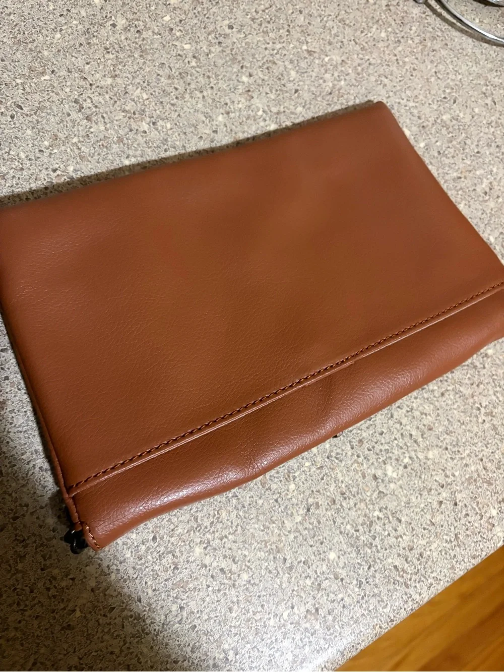 J. Crew Envelope Chain Strap Crossbody Bag in Brown (10.25” x 6.75” Size)